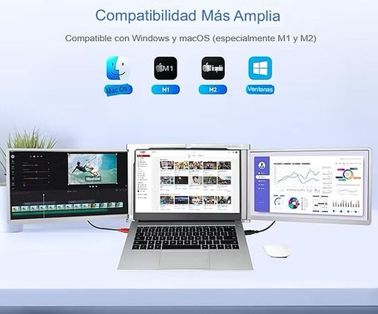 Extensor de pantalla para laptop, computadora portátil de 12"